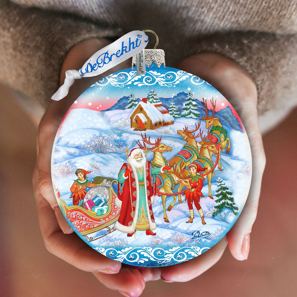 Christmas Courier Glass Ornament by G. DeBrekht - 73354