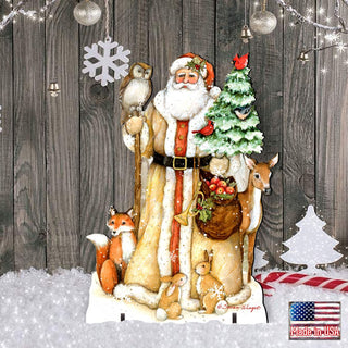 Ivory Santa Christmas Outdoor Decor by Susan Winget - Christmas Santa and Snowman Decor - 8471106F-SW