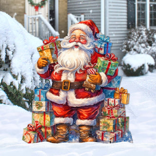 Merry Delivery Outdoor Decor by G. Debrekht - Christmas Santa Snowman Decor - 8611031F