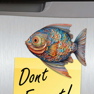 Coastal Fish Decorative Eco Wood Magnets Set of 6 by G. Debrekht - Coastal Decor - 8090034G-S6