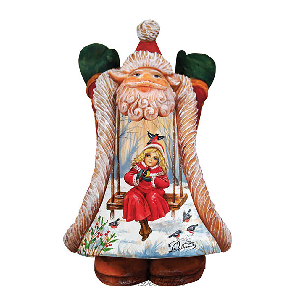 Children Fun Santa Handcrafted Christmas Figurine - G. DeBrekht - Christmas Santa Snowman Decor - 531211