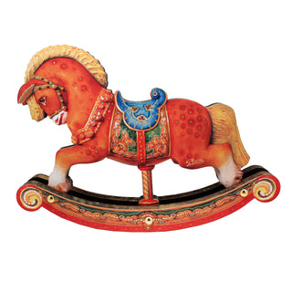 Santa is Coming to Town Decorated Centerpiece Wooden Tree Figurine by G. Debrekht - Christmas Santa and Snowman Decor - 89301