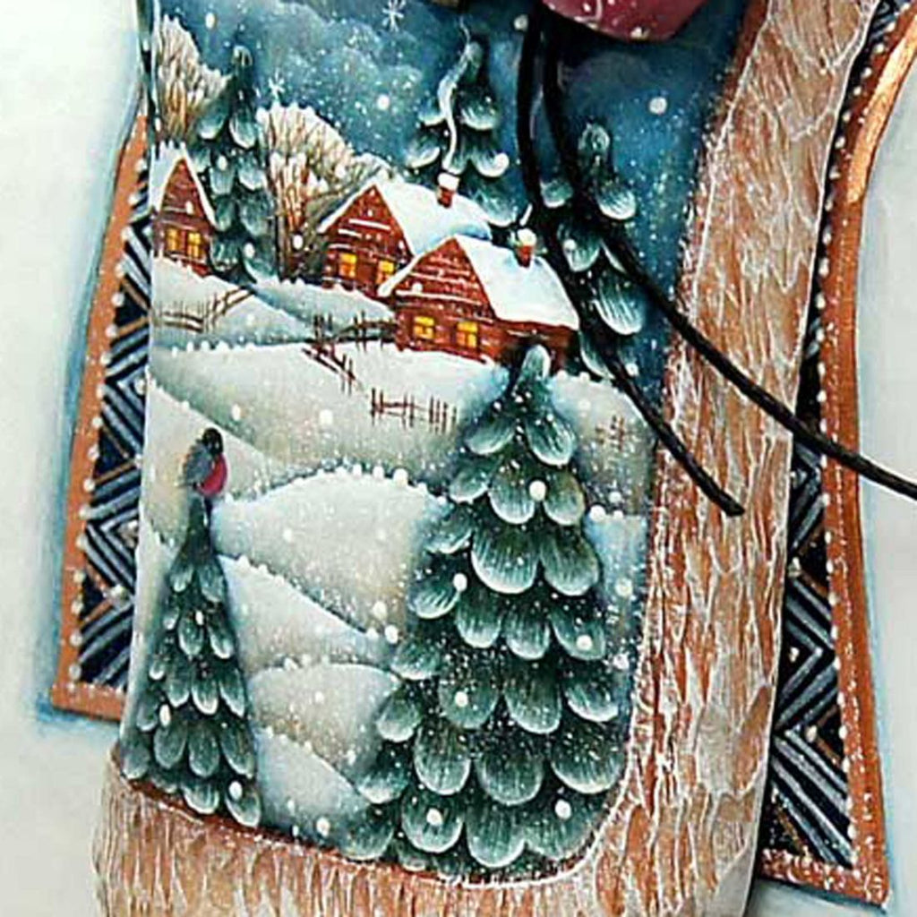 Polar Bear Santa Hand-Painted WOODCARVED Masterpiece by G. DeBrekht - Wildlife Holiday Decor - 216382 *** PRE-ORDER - Handmade Just for You! ***