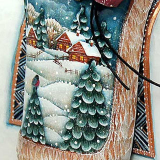 Polar Bear Santa Hand-Painted WOODCARVED Masterpiece by G. DeBrekht - Wildlife Holiday Decor - 216382 *** PRE-ORDER - Handmade Just for You! ***