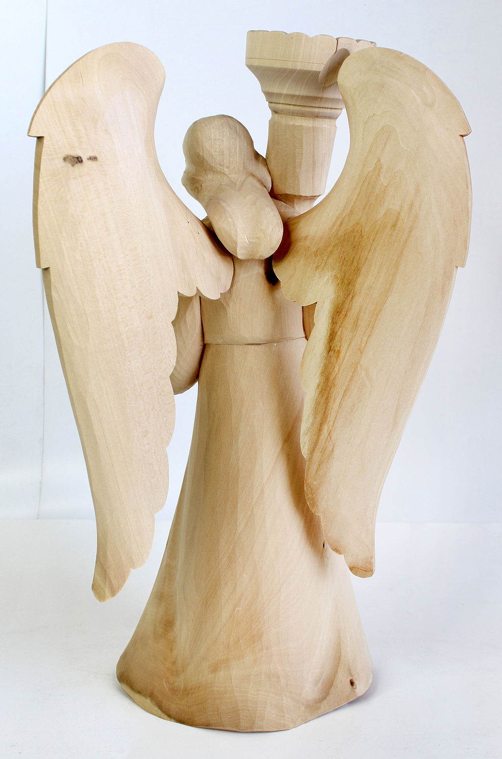 One-of-a-Kind Angel Wood Carved Figurine G.DeBrekht