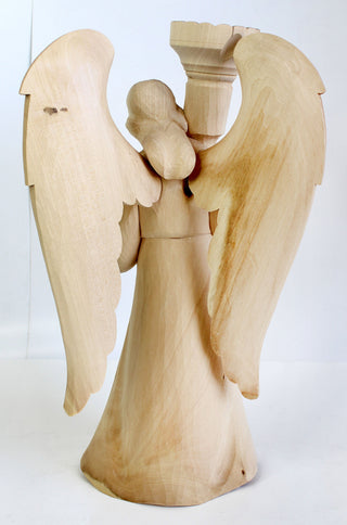 One-of-a-Kind Angel Wood Carved Figurine G.DeBrekht