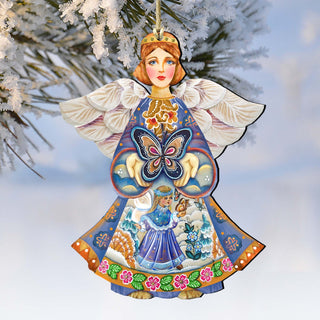 Butterfly Angel Wooden Ornament by G. DeBrekht - 8154152