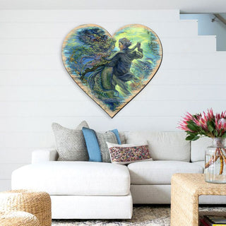 For the Love of a Mermaid Wall Hanger by Josephine Wall - Coastal Sea-Life Decor - 8472111H-JW