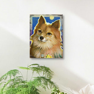 Buttercups Wooden Wall Art by Laura Seeley - Pets Dog and Cats Decor - 8511118B