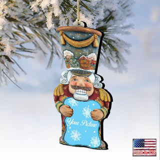 Nutcracker Christmas Picture Frame Ornaments - Ornament for Photo - Christmas Santa Snowman Decor - 8116430PF