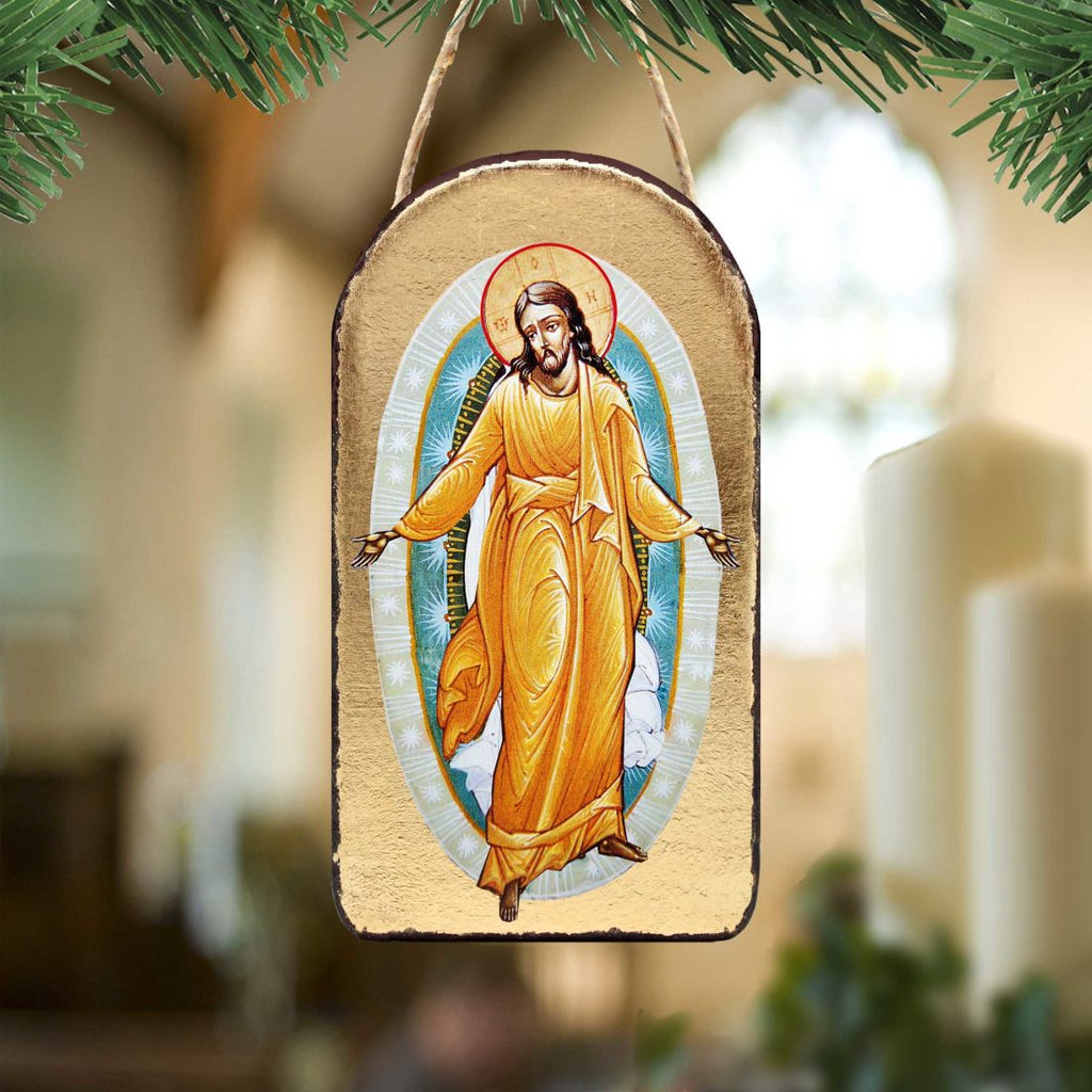 Resurrection Religious Christian Sacred Icon Ornament - Inspirational Icon Decor - 87059
