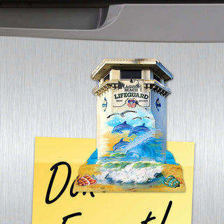 Coastal Decorative Eco Wood Magnets Set of 6 by G. Debrekht - Coastal Decor - 8090060G-S6