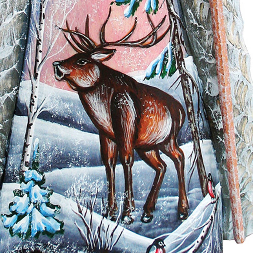 Merry Wonder Santa Hand-Painted WOODCARVED Masterpiece by G. DeBrekht - Wildlife Holiday Decor - 8218452 *** PRE-ORDER - Handmade Just for You! ***