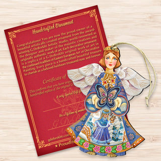 Butterfly Angel Wooden Ornament by G. DeBrekht - 8154152