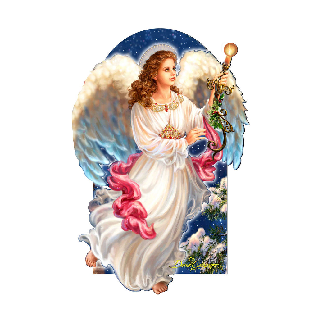 Angel of the Light Nativity Door Decor by D. Gelsinger - Nativity Holiday Decor - 8461036H-1322