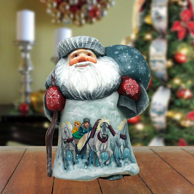 Dr. Zhivago Santa Hand-Painted WOODCARVED Masterpiece by G. DeBrekht - Christmas Decor - 2821704 *** PRE-ORDER - Handmade Just for You! ***