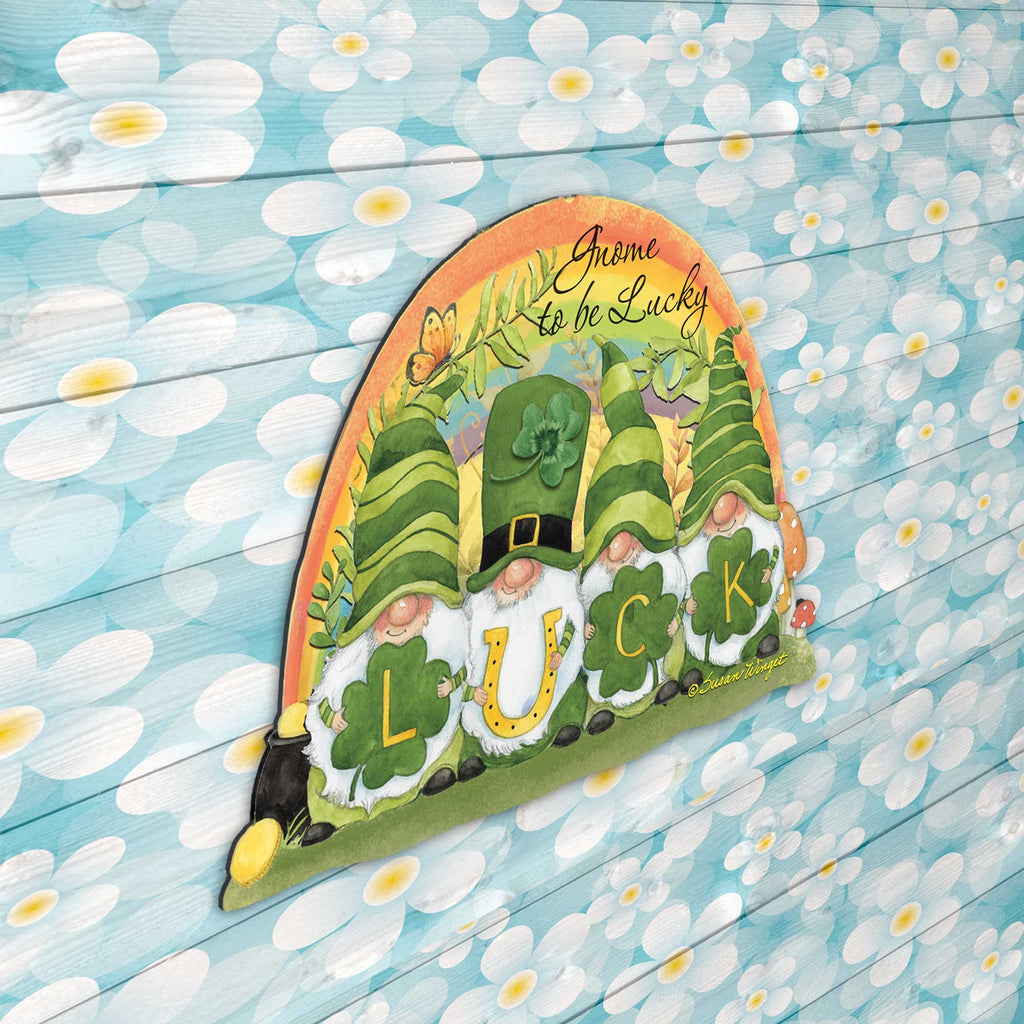 St Patrick's Gnome Holiday Door Decor by Susan Winget - Celtic Decor - 8471110H-SW