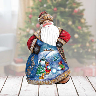 Starlight Dancing Santa Hand-Painted WOODCARVED Masterpiece by G. DeBrekht - Christmas Decor - 8214815 *** PRE-ORDER - Handmade Just for You! ***
