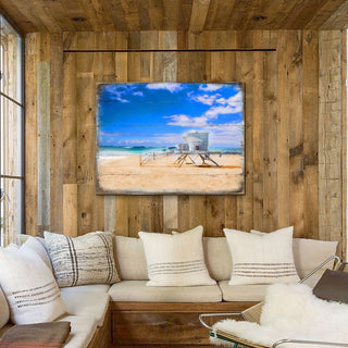 Spady Beach Lifeguard Tower Wooden Coastal Wall Art by Nature Wonders - Coastal Sea-Life Decor - 95262B