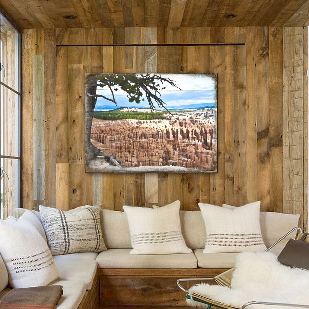 Canyon Tree View Art Wooden Wall Art by Nature Wonders - Nature Wildlife Decor - 95281B
