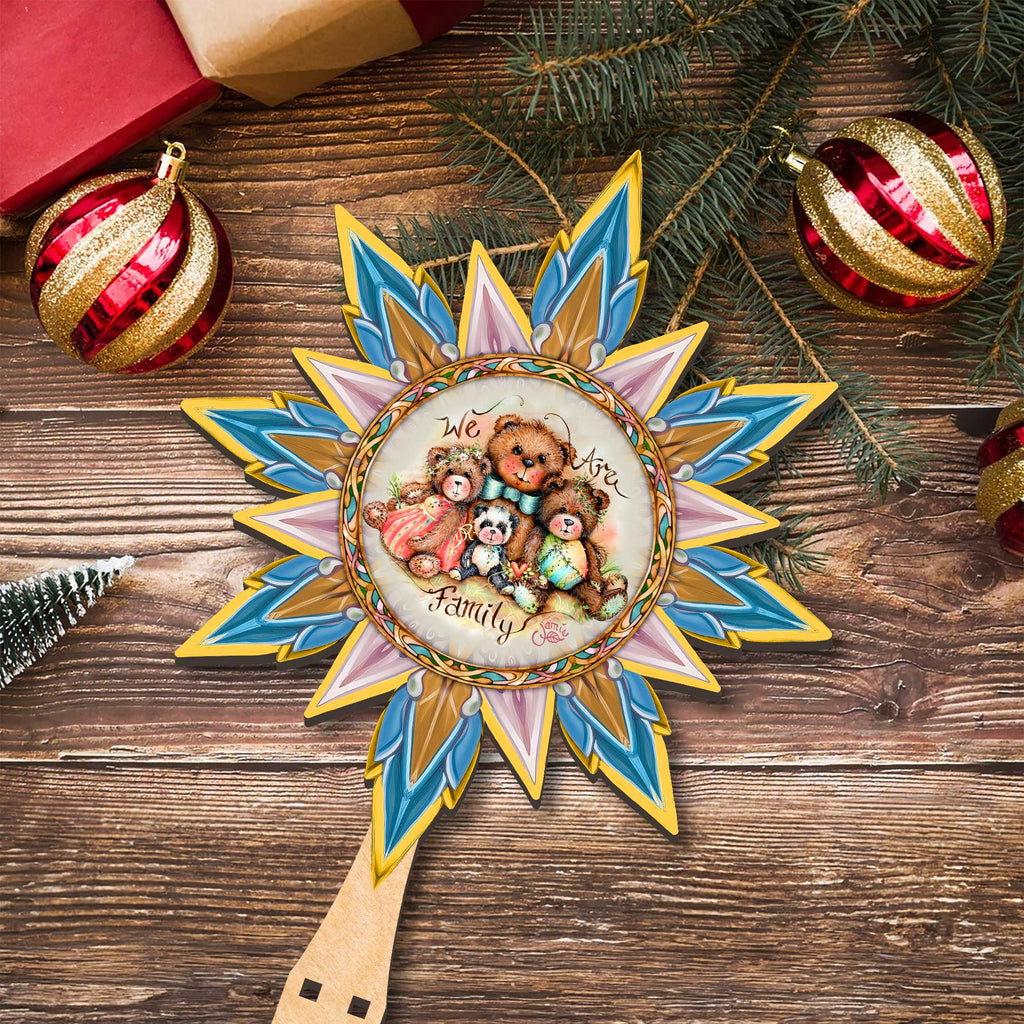 We Are the Family Tree Topper Wooden Decor by Jamie Mills-Price - Christmas Decor - 89520-MP