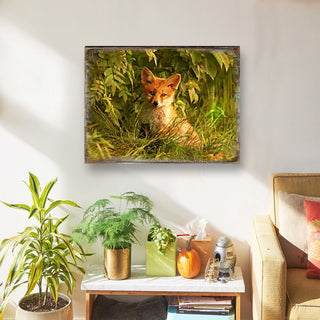 Fox Art Wooden Wall Art by Nature Wonders - Nature Wildlife Decor - 95294B