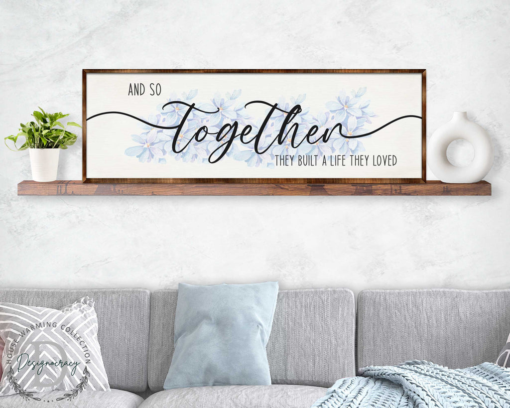 Build a Life You Love - Wooden Living Room Decor - Contemporary Decor - Bedroom Wall Art - Master Bedroom Sign - 310318