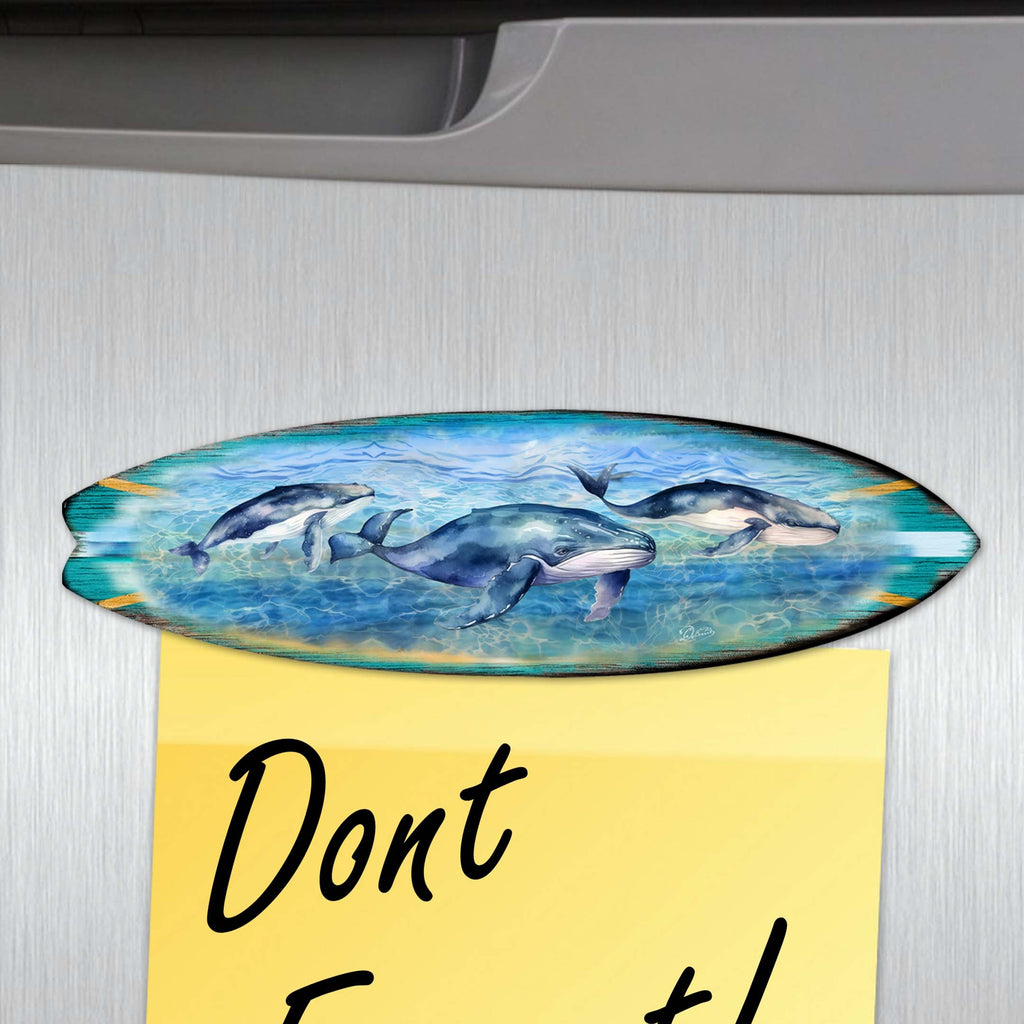 Ocean Style Surfboards Decorative Eco Wood Magnets Set of 6 by G. Debrekht - Coastal Decor - 8090067G-S6