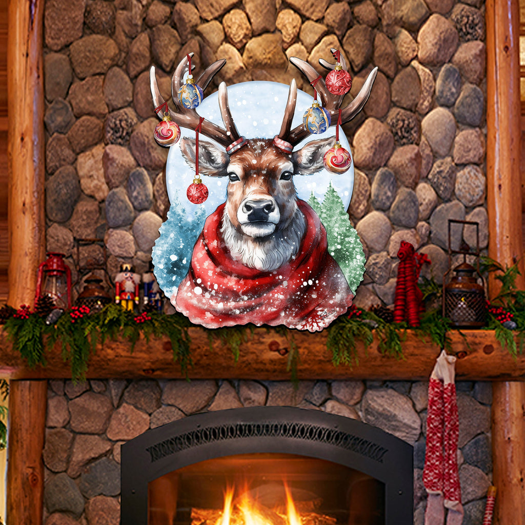 Christmas Mood Holiday Door Decor by G. Debrekht - Christmas Decor - 8611034H