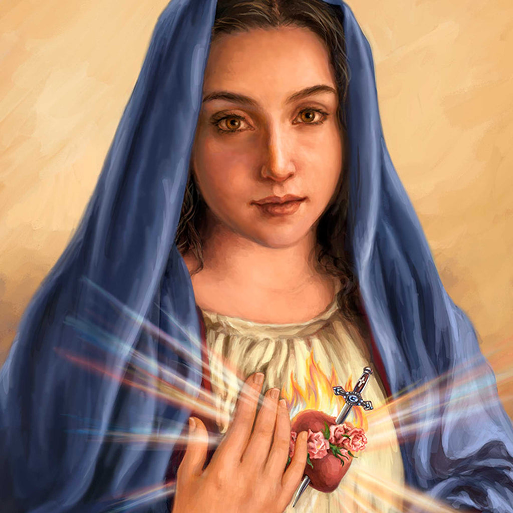 Immaculate Heart of Mary Wall Art by D. Gelsinger - Nativity Holiday Decor - 95686B-DG