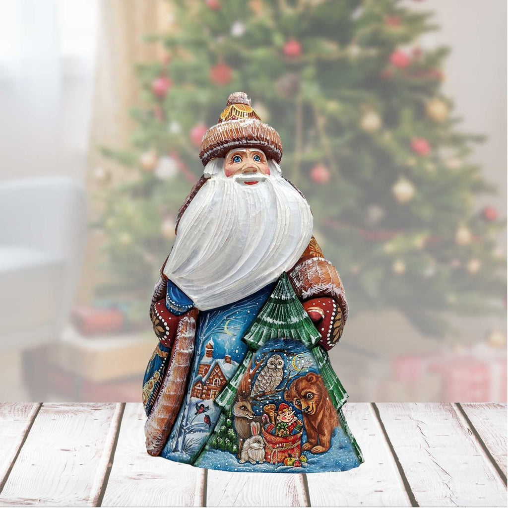 A Wild Toy Story Santa Hand-Painted WOODCARVED Masterpiece by G. DeBrekht - Christmas Decor - 8205013