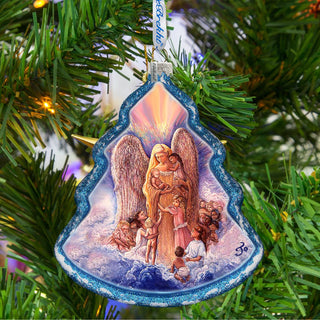 Angel of Piece Glass Ornament by Josephine Wall - Nativity Holiday Decor - 762-403-JW