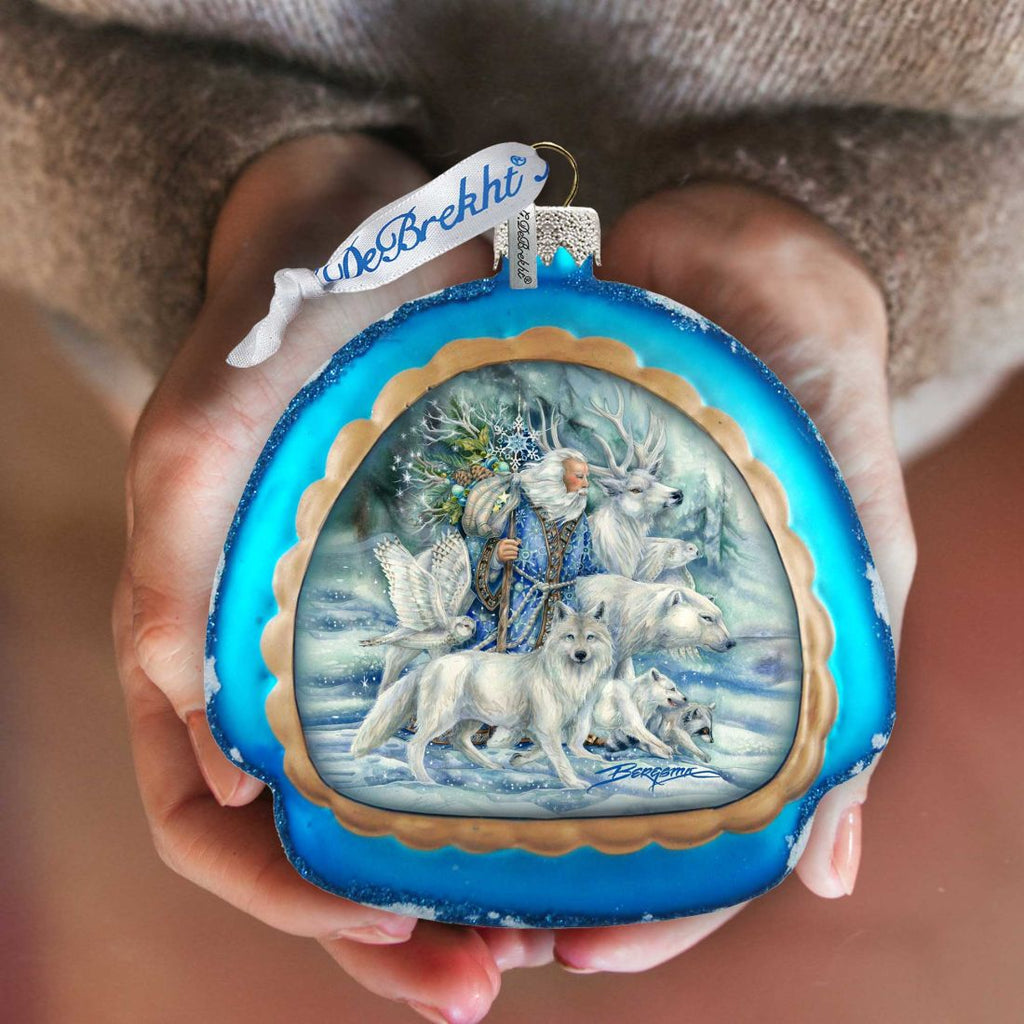 Cool Winds Father Winter Glass Ornament by J. Bergsma - Christmas Decor - 756-862-JB