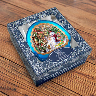 Christmas Lane Snowflake Glass Ornament by D. Gelsinger - Christmas Decor - 756-101-DG