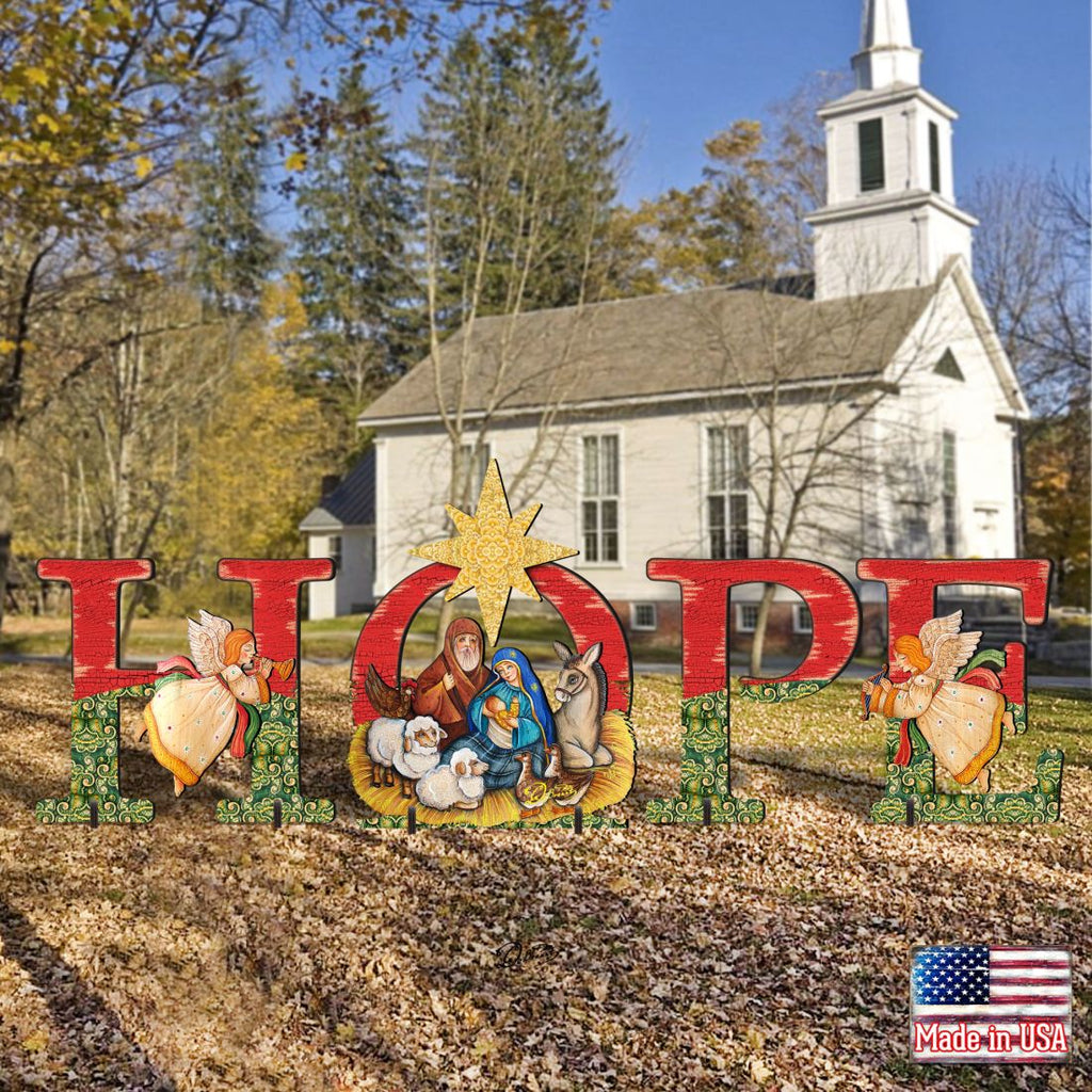 Hope Outdoor Nativity Set by G. DeBrekht - Nativity Holiday Decor - 8121461F-S4L