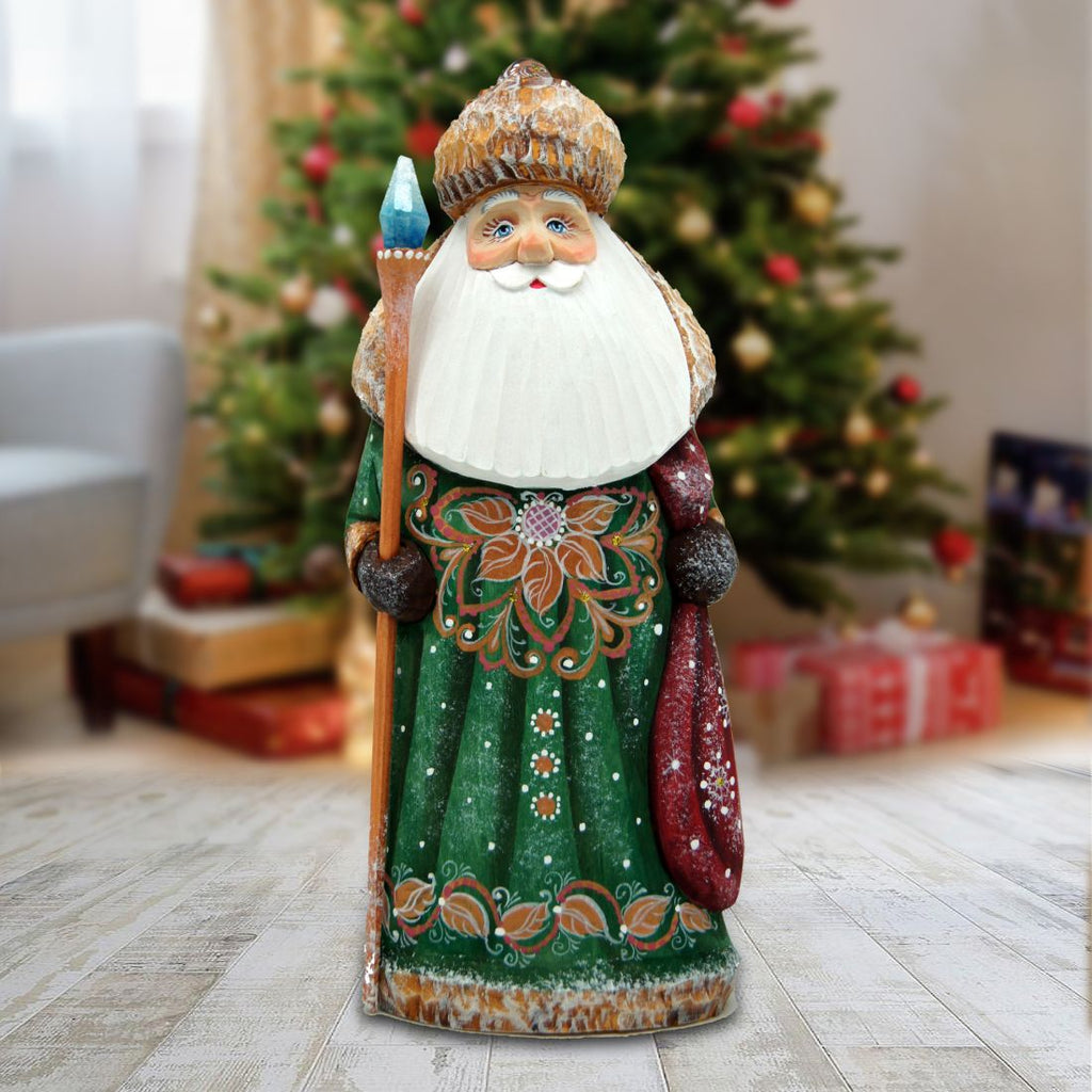 Christmas Tidings Yuletide Hand-Painted WOODCARVED Masterpiece by G. DeBrekht - Christmas Decor - 821613