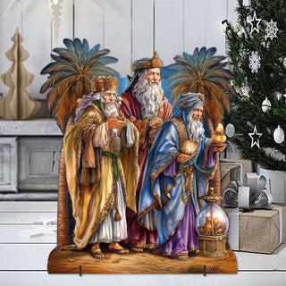 Three Wise Men Outdoor Decor by G. Debrekht - Nativity Holiday Decor - 8611040F