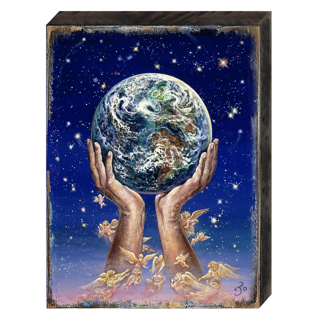 Weep of the World Fantasy Wooden Wall Art by Josephine Wall - Fantasy Decor - 852131-JW
