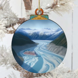 Alaska's Mountain Odyssey Wooden Ornaments by G.Debrekht - Wildlife Holiday Decor - 870065