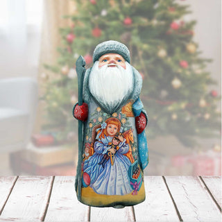 Santa Nutcracker Clara Hand-Painted WOODCARVED Masterpiece by G. DeBrekht - Christmas Decor - 821371
