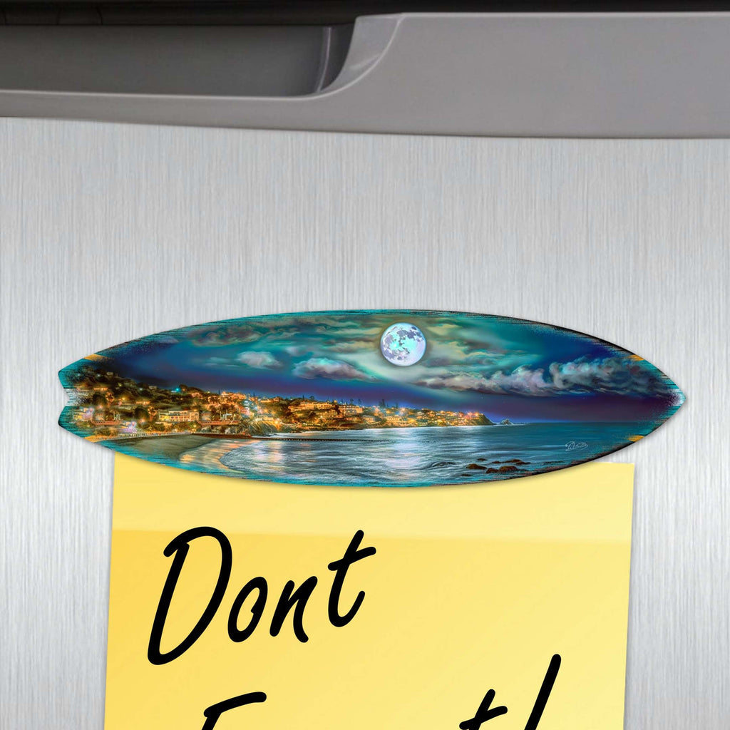 Ocean View Surfboards Decorative Eco Wood Magnets Set of 6 by G. Debrekht - Coastal Decor - 8090068G-S6