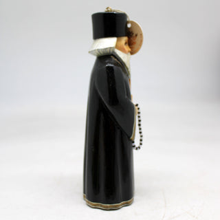 One-of-a-Kind Priest WOODCARVED Ornament 5.5x1.5x2