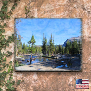 In the Mountains Art Wooden Wall Art by Nature Wonders - Nature Wildlife Decor - 95404B