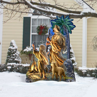 Shepherds Keeping Watch Nativity Outdoor Decor by D. Gelsinger - Nativity Holiday Decor - 8461023F-1838