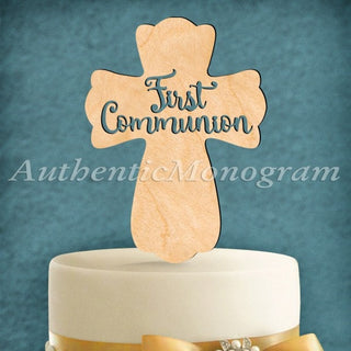 FIRST COMMUNION CROSS Cake Topper #94165