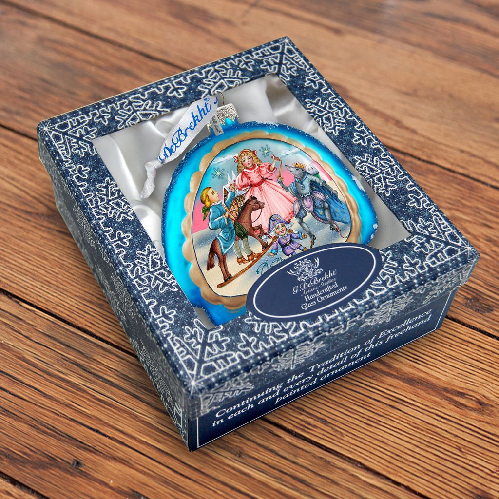 Nutcracker Rainbow Glass Ornament by G. DeBrekht - Christmas Decor - 756-006