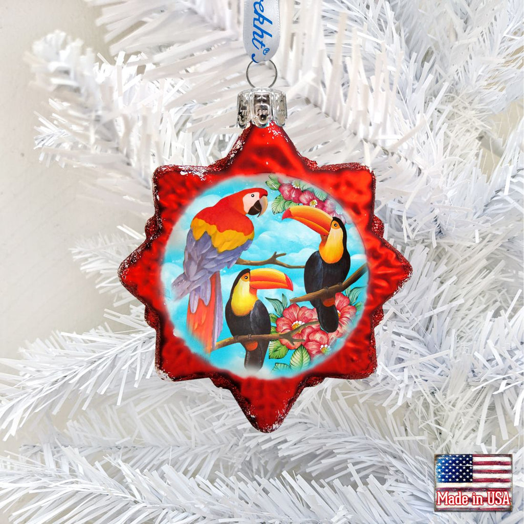 Amarante Mount Rushmore Glass Ornament by G. DeBrekht - Coastal Holiday Decor - 775483