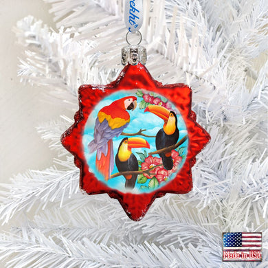 Amarante Mount Rushmore Glass Ornament by G. DeBrekht - Coastal Holiday Decor - 775483