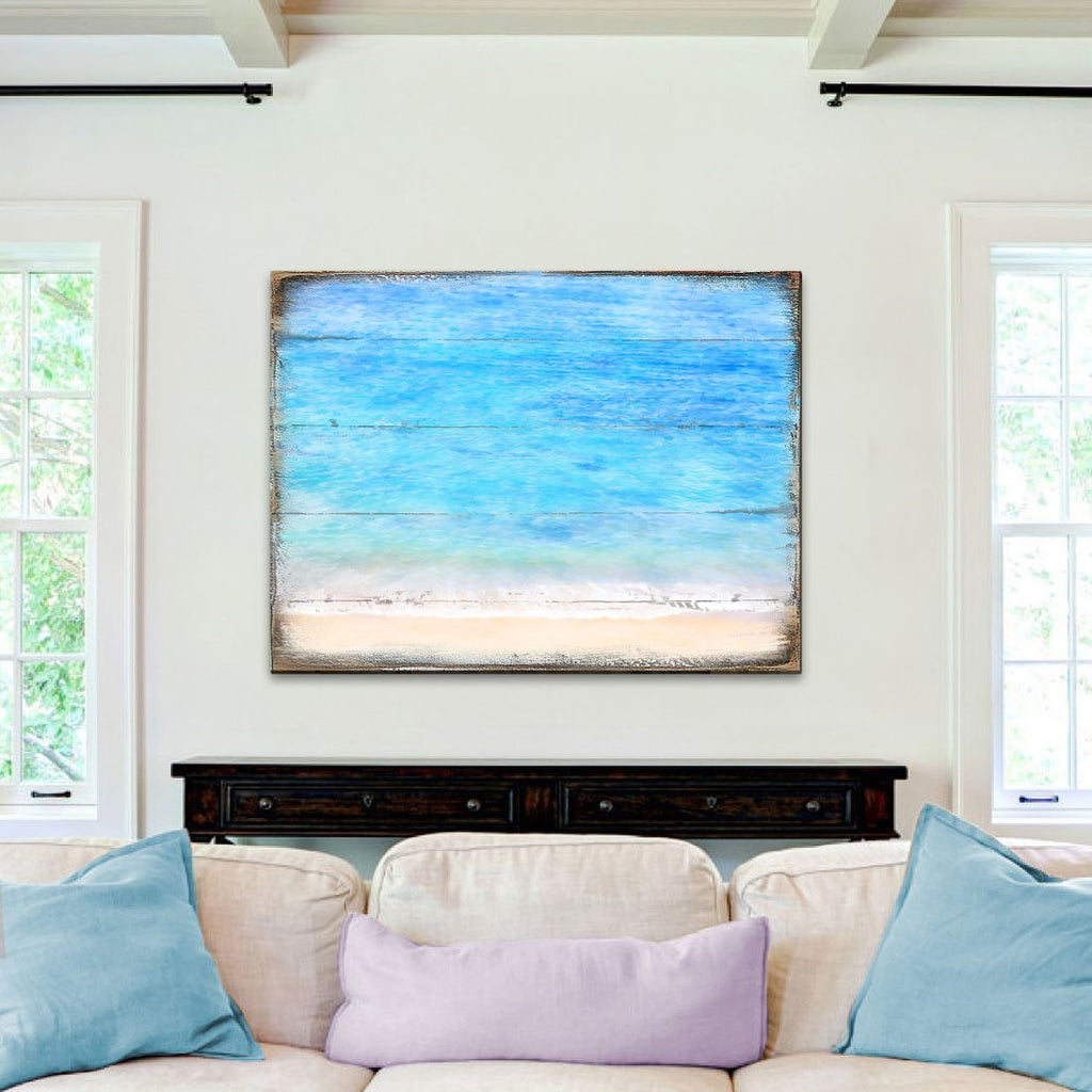 Spataro Beach Wood Wooden Coastal Wall Art by Nature Wonders - Coastal Sea-Life Decor - 95226-2B