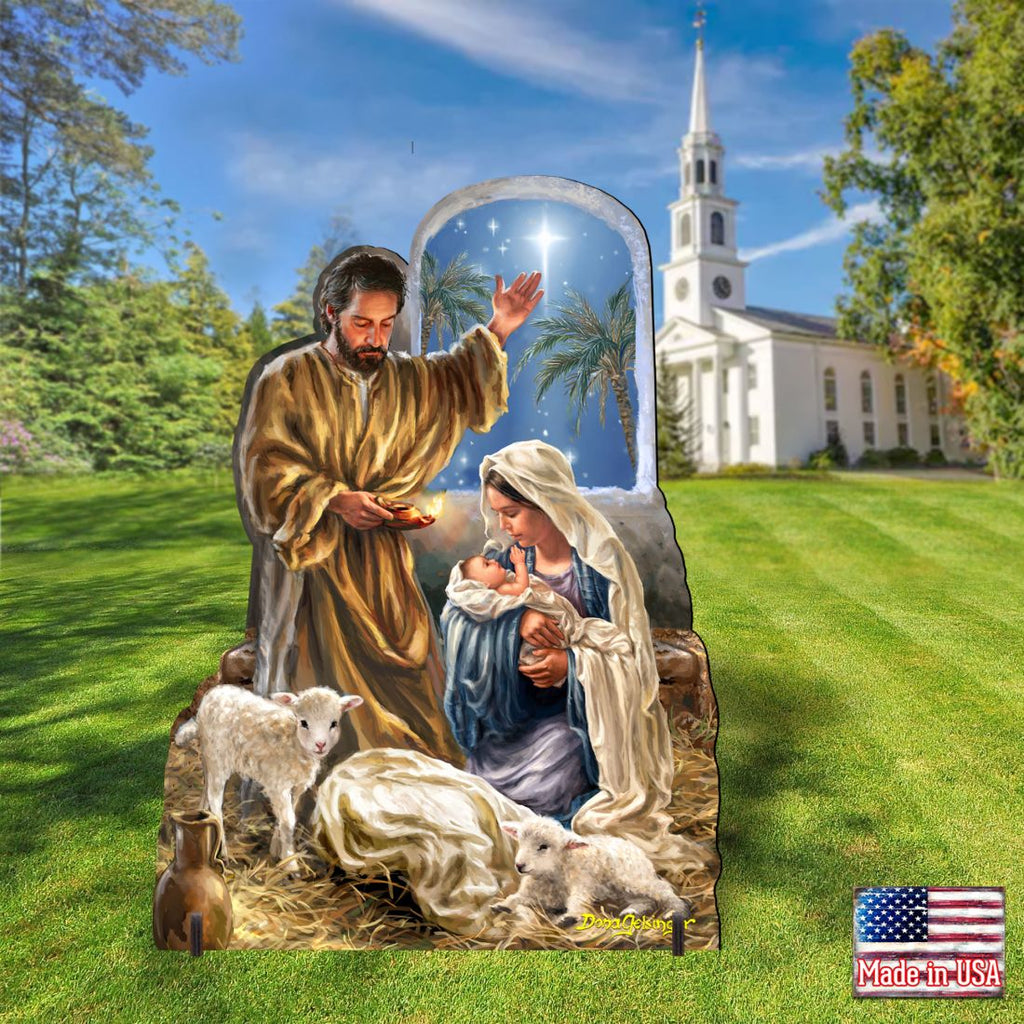 Glory to God Nativity Outdoor Decor by D. Gelsinger - Nativity Holiday Decor - 8461045F-DG